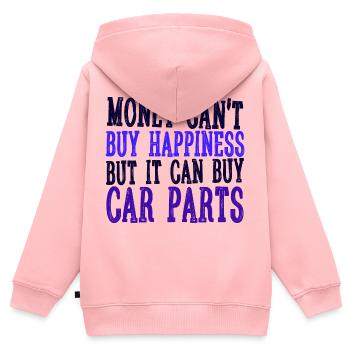 Auto Humorvoll Statement Autoliebhaber Mechaniker - Kinder Premium Organic Zip Hoodie - Rosa - Hinten - AI Model Kid Female (0cm)