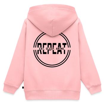 Cool Anime Spruch Manga Asiatisch Popkultur - Kinder Premium Organic Zip Hoodie - Rosa - Hinten - AI Model Kid Female (0cm)