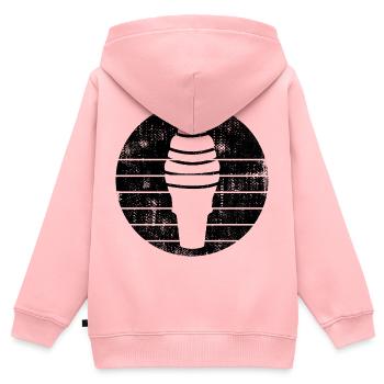 Eistüte - Kinder Premium Organic Zip Hoodie - Rosa - Hinten - AI Model Kid Female (0cm)