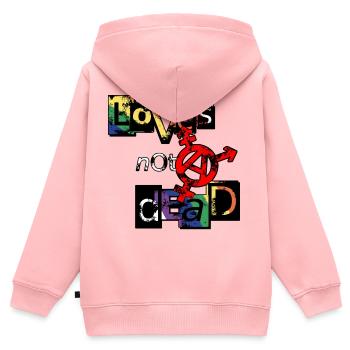Bunte Vielfalt der Liebe und Identität - Kinder Premium Organic Zip Hoodie - Rosa - Hinten - AI Model Kid Female (0cm)