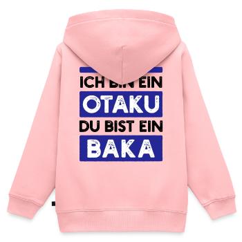 Japanisch Statement Manga Comic Anime Trickfilm - Kinder Premium Organic Zip Hoodie - Rosa - Hinten - AI Model Kid Female (0cm)