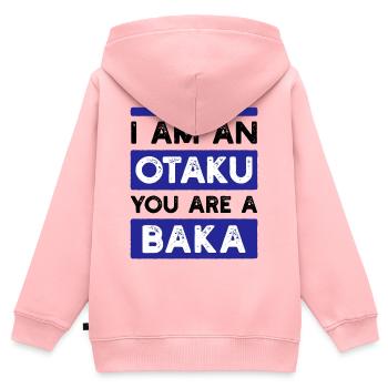 Anime Statement Japan Zeichentrick Manga Comic - Kinder Premium Organic Zip Hoodie - Rosa - Hinten - AI Model Kid Female (0cm)