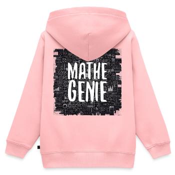 Mathe-Genie Mathematik Genie Mathe Geschenk - Kinder Premium Organic Zip Hoodie - Rosa - Hinten - AI Model Kid Female (0cm)
