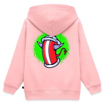 Spraydose Kunst Illustration Graffiti Street Art - Kinder Premium Organic Zip Hoodie - Rosa - Hinten - AI Model Kid Female (0cm)
