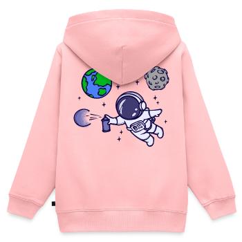 Spraydose Graffti Sprayer Kunst Street Art - Kinder Premium Organic Zip Hoodie - Rosa - Hinten - AI Model Kid Female (0cm)