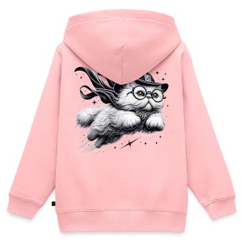 Magic Persian White Persian Cat Gift - Kids Premium Organic Zip-up Hoodie - rose - Back - AI Model Kid Female (0cm)