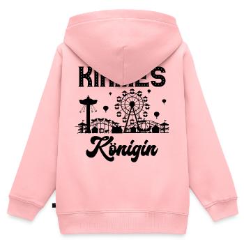 Kirmes Königin Jahrmarkt Rummel Volksfest - Kinder Premium Organic Zip Hoodie - Rosa - Hinten - AI Model Kid Female (0cm)