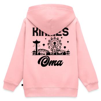 Kirmes Oma Jahrmarkt Rummel Volksfest - Kinder Premium Organic Zip Hoodie - Rosa - Hinten - AI Model Kid Female (0cm)