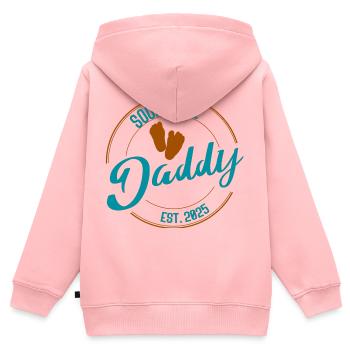 Soon to Be Daddy Gift for Expectant Fathers Colorful - Kids Premium Organic Zip-up Hoodie - rose - Back - AI Model Kid Female (0cm)