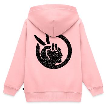 Bewegung der amerikanischen Indianer - Kinder Premium Organic Zip Hoodie - Rosa - Hinten - AI Model Kid Female (0cm)