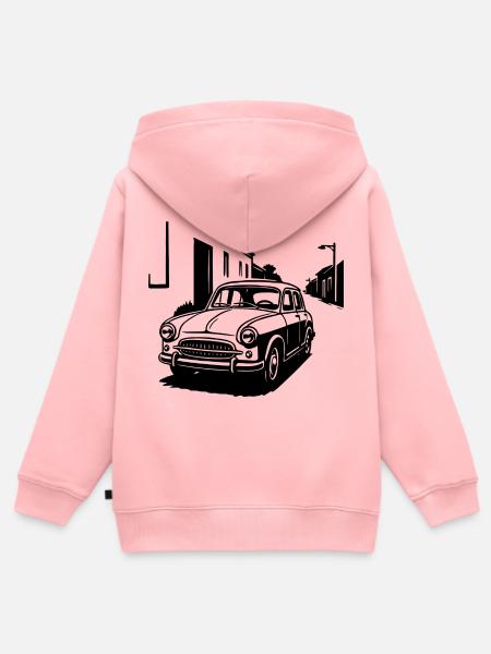 Wirtschaftswunder-Klassiker - Kinder Premium Organic Zip Hoodie - Rosa