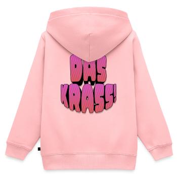 Das krass! - Kinder Premium Organic Zip Hoodie - Rosa - Hinten - AI Model Kid Female (0cm)
