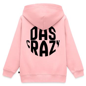Das crazy!  - Kinder Premium Organic Zip Hoodie - Rosa - Hinten - AI Model Kid Female (0cm)