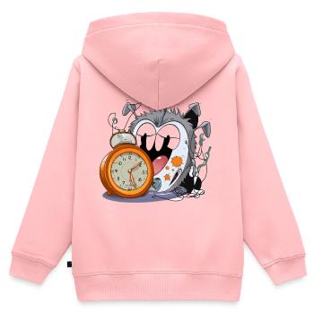 Sleepless watch monster - Kids Premium Organic Zip-up Hoodie - rose - Back - AI Model Kid Female (0cm)