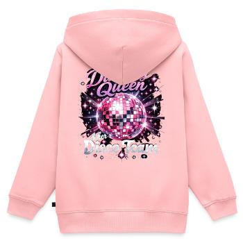 Dancing Queen & Disco Team: JGA Diskokugel Mix - Kinder Premium Organic Zip Hoodie - Rosa - Hinten - AI Model Kid Female (0cm)