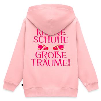 Fußball Mädchen - Fußballschuhe - Kinder Premium Organic Zip Hoodie - Rosa - Hinten - AI Model Kid Female (0cm)