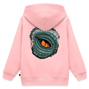 Ur-Augenräuber - Kinder Premium Organic Zip Hoodie - Rosa - Hinten - AI Model Kid Female (0cm)