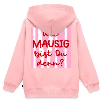 Freundschaft Maus Freundin - Kinder Premium Organic Zip Hoodie - Rosa - Hinten - AI Model Kid Female (0cm)