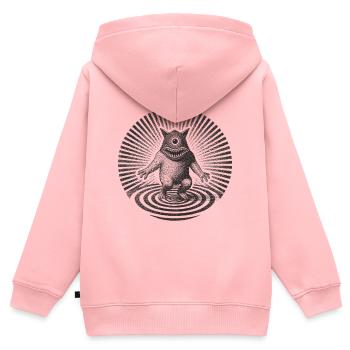 Inner demon ances - Kids Premium Organic Zip-up Hoodie - rose - Back - AI Model Kid Female (0cm)