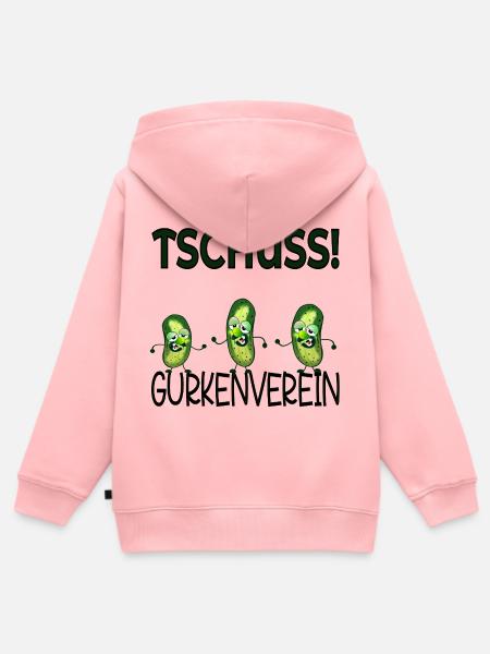 Abschied Kollegen Gurkenverein - Kinder Premium Organic Zip Hoodie - Rosa