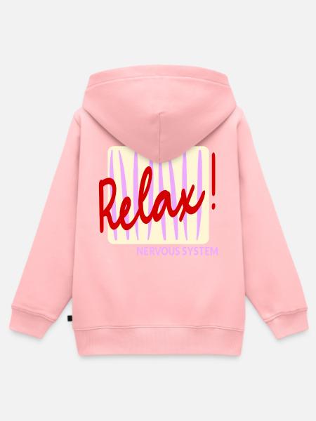 Nervensystem: Entspann dich - Kinder Premium Organic Zip Hoodie - Rosa