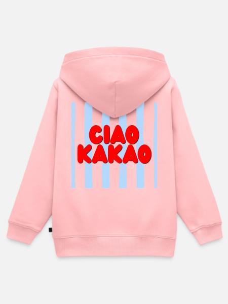 Ciao kakao - Kinder Premium Organic Zip Hoodie - Rosa