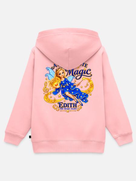 Edith – Die Musikfee - Kinder Premium Organic Zip Hoodie - Rosa