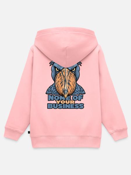 Shoebill – Geht dich nichts an - Kinder Premium Organic Zip Hoodie - Rosa
