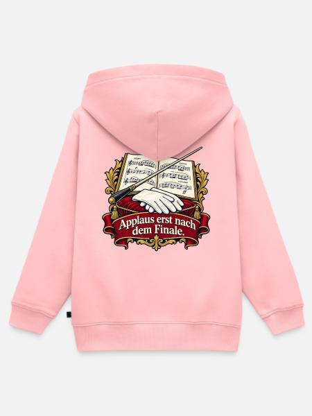 Applaus erst nach dem Finale - Kinder Premium Organic Zip Hoodie - Rosa