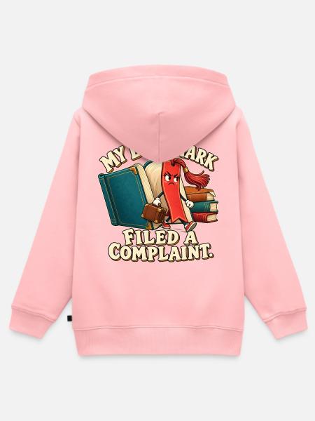 Lesezeichen mit Beschwerde - Kinder Premium Organic Zip Hoodie - Rosa
