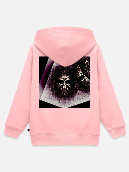 Creepy Guy - Kinder Premium Organic Zip Hoodie - Rosa