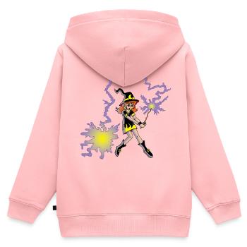 Apprentice Witch - Kids Premium Organic Zip-up Hoodie - rose - Back - AI Model Kid Female (0cm)