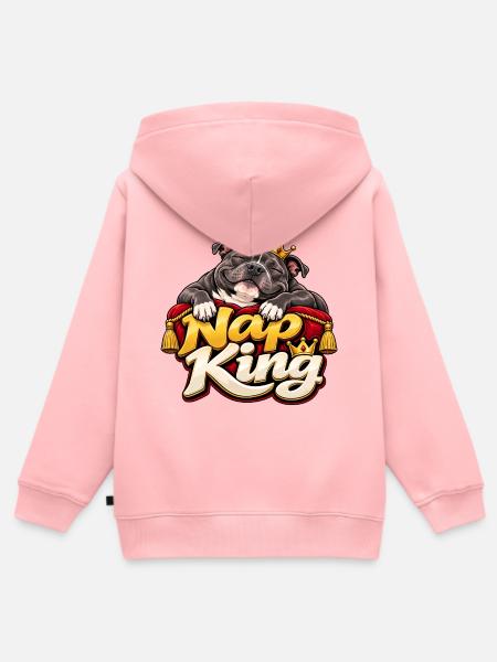 Staffordshire Bull Terrier - Kinder Premium Organic Zip Hoodie - Rosa