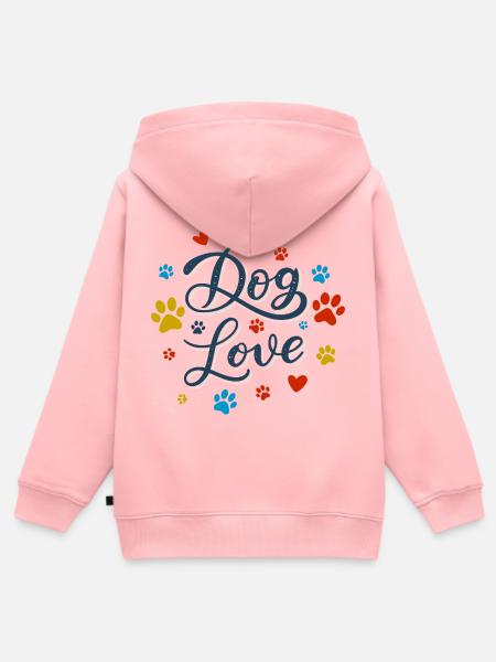 Hundeliebe Drehbuch - Kinder Premium Organic Zip Hoodie - Rosa