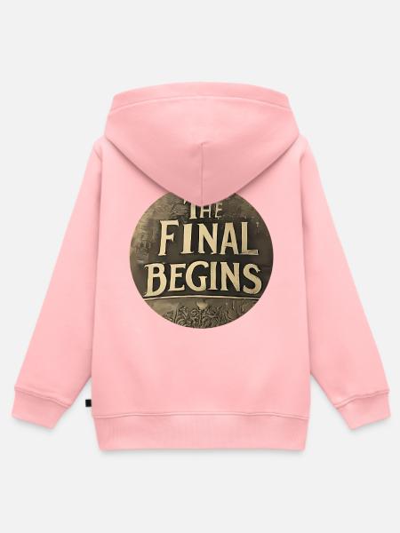 The Final begins - Kinder Premium Organic Zip Hoodie - Rosa