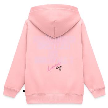 Durchfall Humor Neontext - Kinder Premium Organic Zip Hoodie - Rosa - Hinten - AI Model Kid Female (0cm)