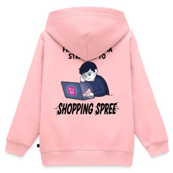 Black Friday Shopping Spree - Kids Premium Organic Zip-up Hoodie - rose - Back - AI Model Kid Female (0cm)