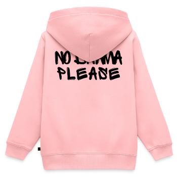 Pas de drame s’il vous plaît - Sweat Premium à capuche zippé enfant bio - rose - Dos - AI Model Kid Female (0cm)