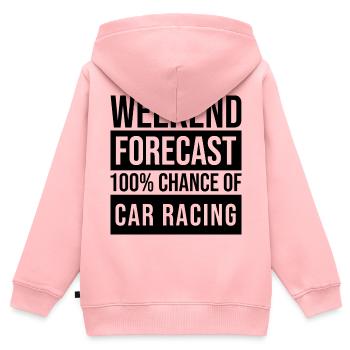 Car Race Car Race Car Race - Kids Premium Organic Zip-up Hoodie - rose - Back - AI Model Kid Female (0cm)