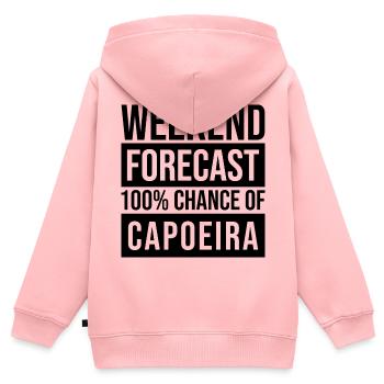 Capoeira Capoeira Capoeira - Sweat Premium à capuche zippé enfant bio - rose - Dos - AI Model Kid Female (0cm)