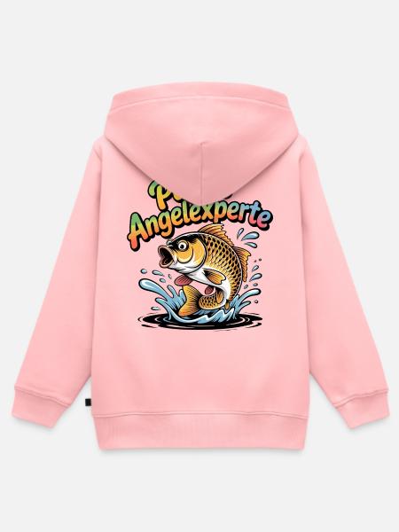 Papas Angelexperte - Kinder Premium Organic Zip Hoodie - Rosa