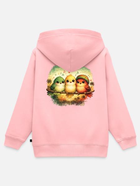 bloomiko - Kinder Premium Organic Zip Hoodie - Rosa