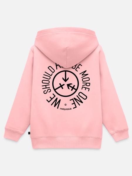 we-should-be-more-one_025c_2026 - Kinder Premium Organic Zip Hoodie - Rosa