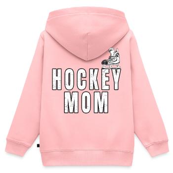 Hockey Mom I Eishockey Schlittschuh I Geschenk - Kinder Premium Organic Zip Hoodie - Rosa - Hinten - AI Model Kid Female (0cm)