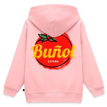 Bunol Tomatina Provinz Valencia Spanien Souvenir - Kinder Premium Organic Zip Hoodie - Rosa - Hinten - AI Model Kid Female (0cm)