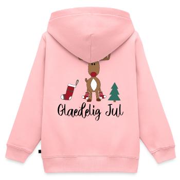Christmas Danish - Kids Premium Organic Zip-up Hoodie - rose - Back - AI Model Kid Female (0cm)