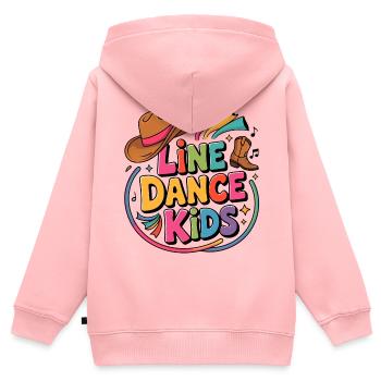 Line Dance Kids Kinder tanzen Westernmotive - Kinder Premium Organic Zip Hoodie - Rosa - Hinten - AI Model Kid Female (0cm)
