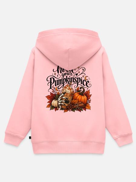 Pumpkin Spice - Kinder Premium Organic Zip Hoodie - Rosa