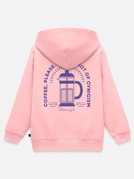 Gilmore Girls French Press Mit Kaffeespruch - Kinder Premium Organic Zip Hoodie - Rosa