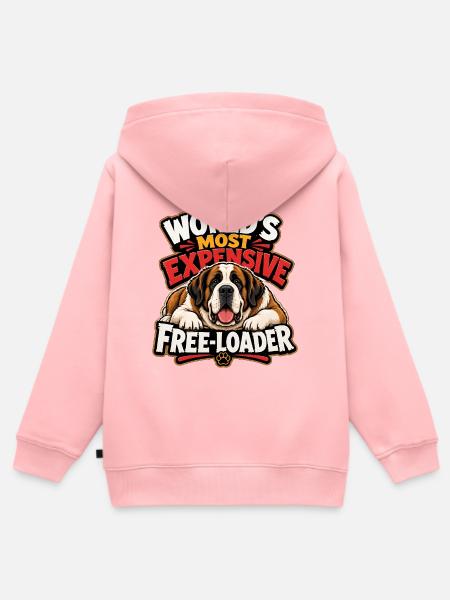 Sankt Bernhard - Kinder Premium Organic Zip Hoodie - Rosa